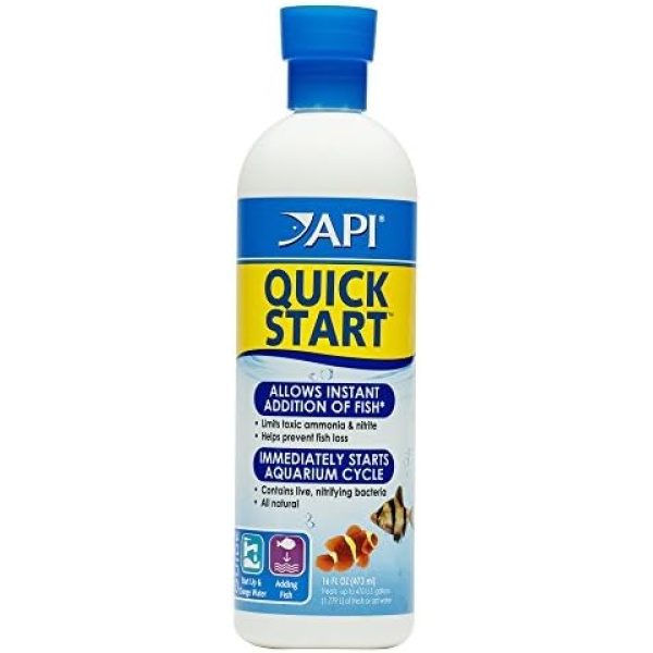 API QUICK START Freshwater and Saltwater Aquarium Nitrifying Bacteria 16-Ounce