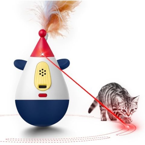 Cat Laser Toy Automatic Interactive Cat Toy with Random Trajectory