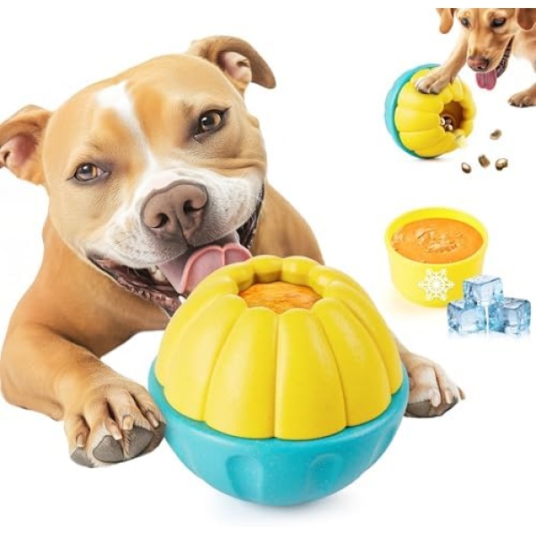 Potaroma Frozen Treat Dog Toys Enrichment Ball, Interactive Durable and Safe Pup
