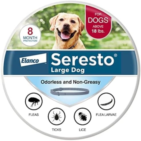 Seresto Large Dog Vet-Recommended Flea & Tick Treatment & Prevention Collar for