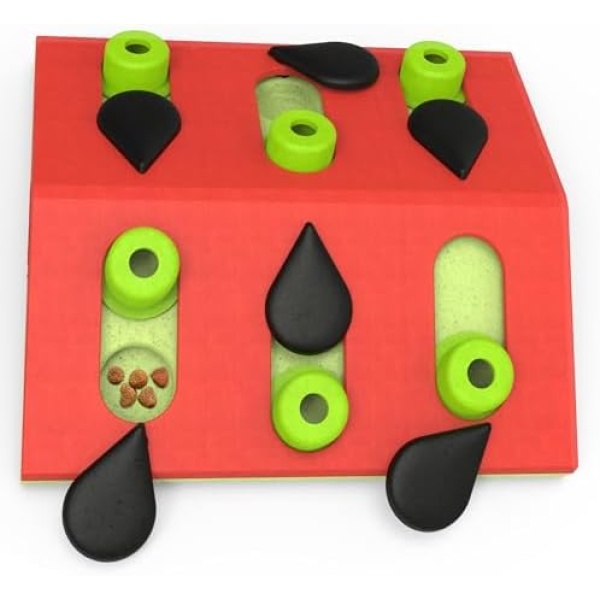 Catstages Melon Madness Puzzle & Play, Interactive Treat Puzzle Cat Toy, Pink