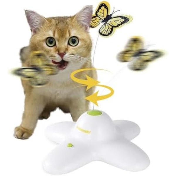ALL FOR PAWS Cat Toys Interactive Butterfly Flutter Bug Cat Automatic Toy