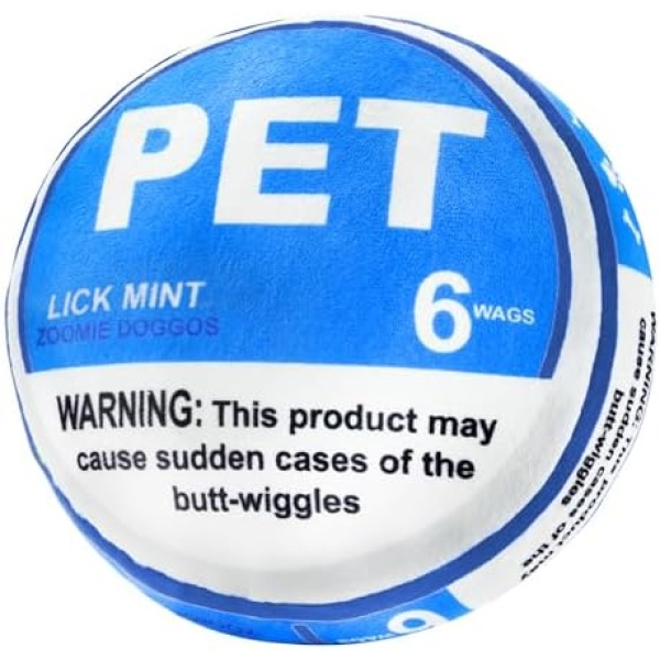 Homrich PET Pouch Parody Dog Toy, Plush Squeaky and Crinkle Funny Dog Toy