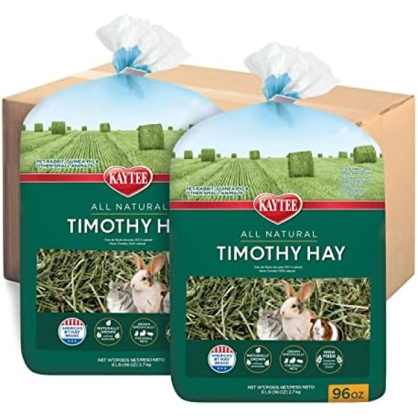 Kaytee All Natural Timothy Hay for Guinea Pigs, Rabbits & Other Small Animals