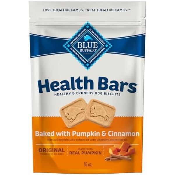 Blue Buffalo Health Bars Crunchy Dog Biscuits, Oven-Baked With Natural