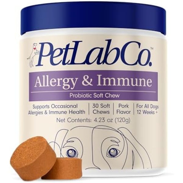PetLab Co. Allergy & Immune Probiotics for Dogs, Support Seasonal Allergies