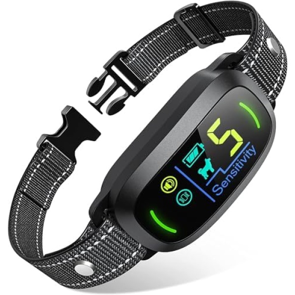 Dog Bark Collar for Large Medium Small Dogs, Rechargeable Smart Bark Collar,