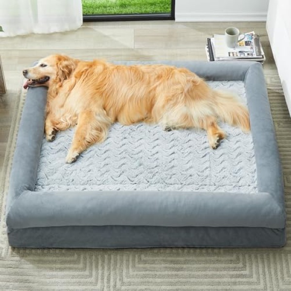 WNPETHOME XL Washable Dog Couch - Orthopedic Sofa With Removable & Waterproof