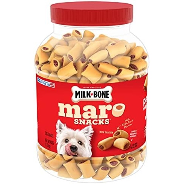 Milk-Bone MaroSnacks Small Dog Treats With Bone Marrow, 40 Ounce Container